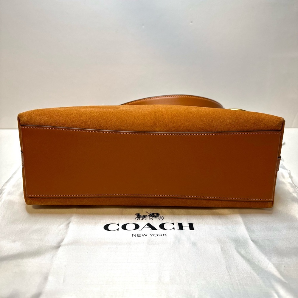 ✅Sold✅ Coach Juliet Hobo Bag – Burnished Amber Suede – Like New - Picture 12 of 17